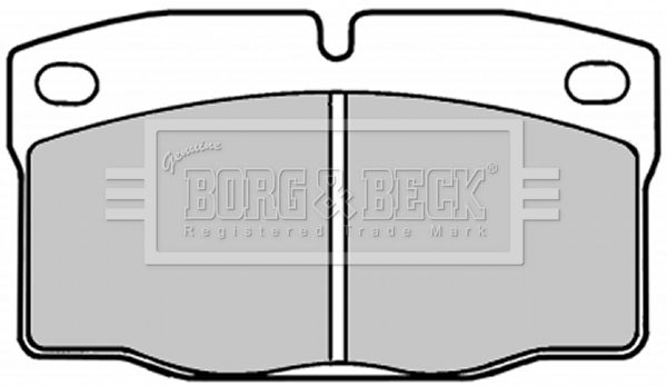 BORG & BECK Комплект тормозных колодок, дисковый тормоз BBP1092